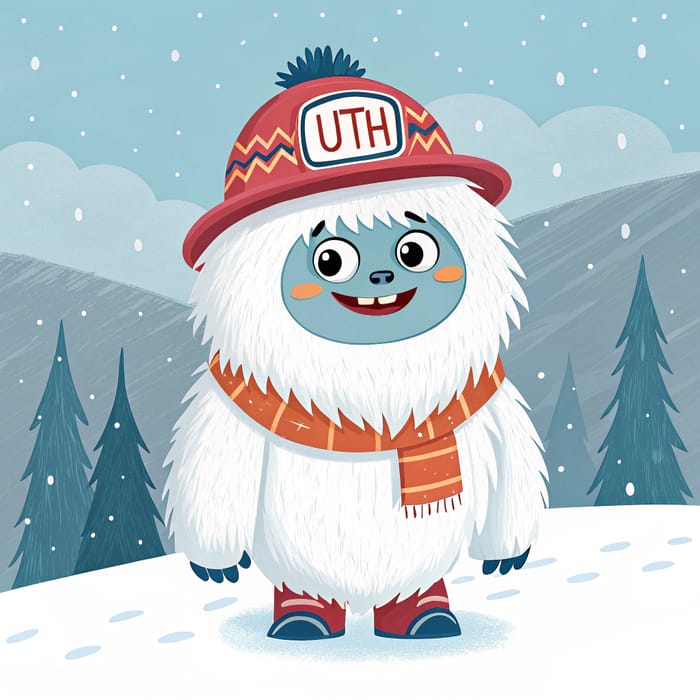 Friendly Utah Yetis Mascot for Fun Events