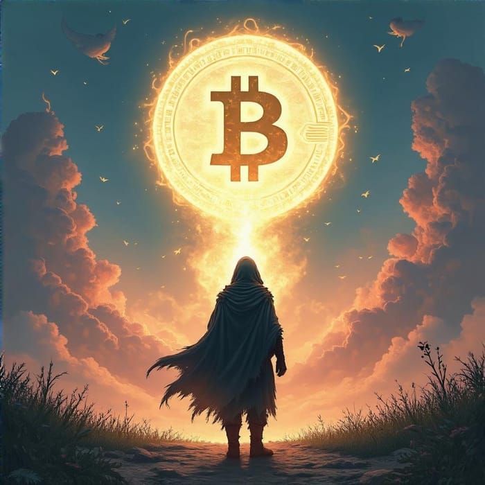Mystic Depiction of Roaming Crypto Character