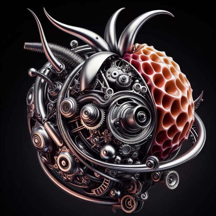 Unique Abstract Robot Design with Captivating Devil Fruit