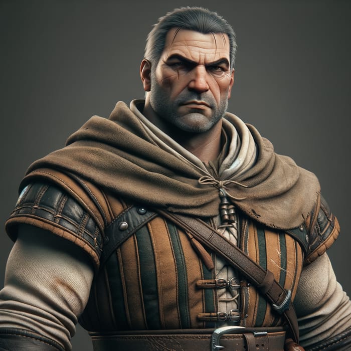 Mature Masculine Medieval Warrior Character Design