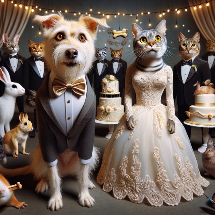 Unique Dog and Cat Wedding Celebration