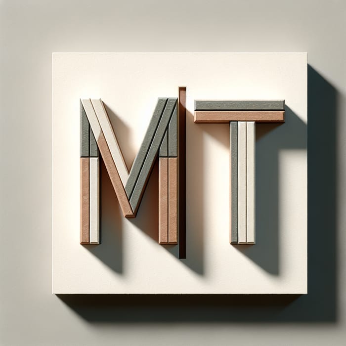 Artistic MT Abbreviation | M T Capital Letters Artwork