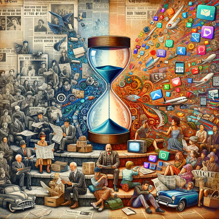 Media Evolution: Visual Narrative of Old and New Media Dynamics