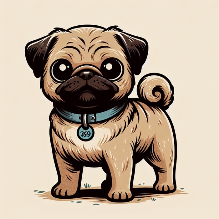 Scooby-Doo Inspired Pug | Animated Canine Cutie