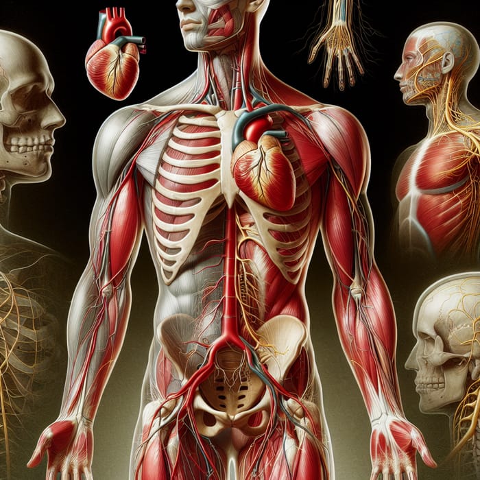 Realistic Human Anatomy Illustration