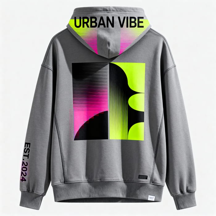 Trendy Hoodie Design in Urban Fashion Style