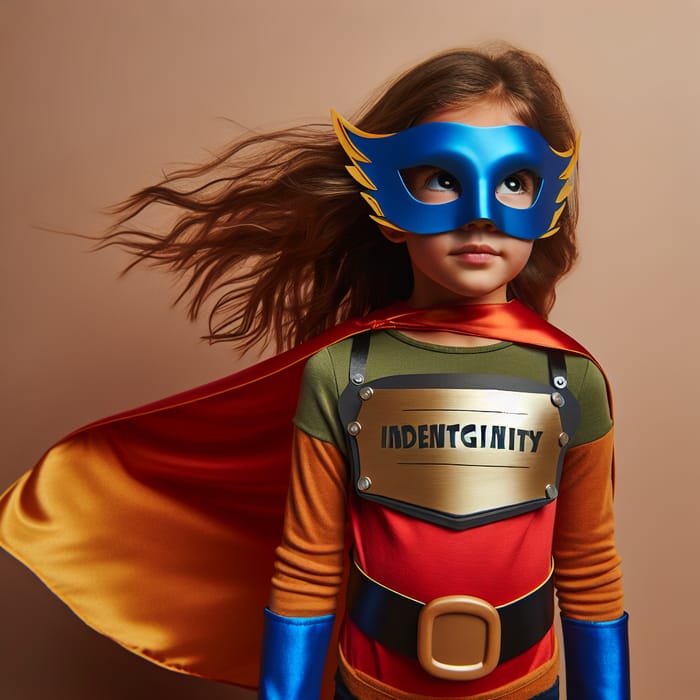 Young Girl Superhero Costume | Brave & Capable | Vibrant