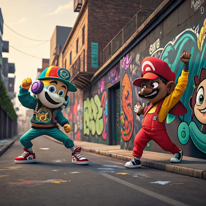 Dynamic Street Art Characters: Vibrant Urban Expressions