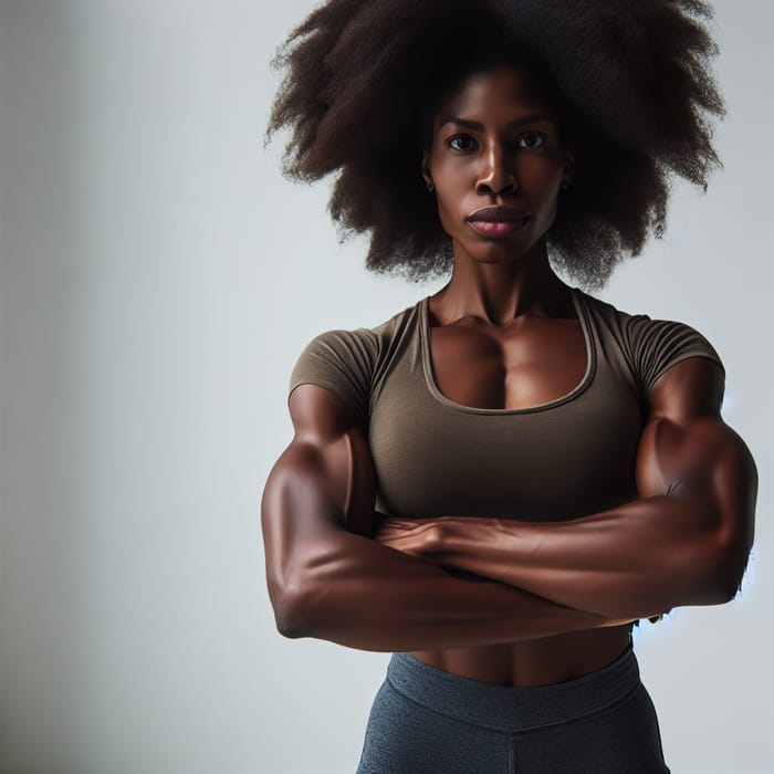 Strong Black Woman: Empowering and Confident Silhouette