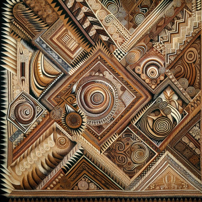 Intricate Dayak Motifs: Textile Patterns from Borneo