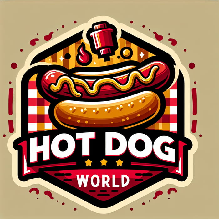 Hot Dog World: Creative Logo Design for Hot Dog Project