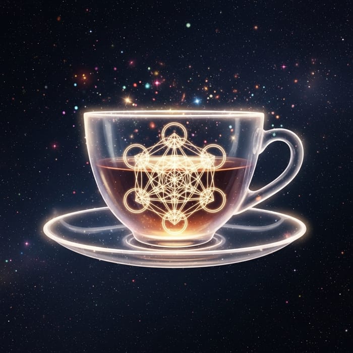 Ethereal Teacup in a Starry Void