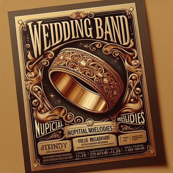 Elegant Wedding Band Flyer Design