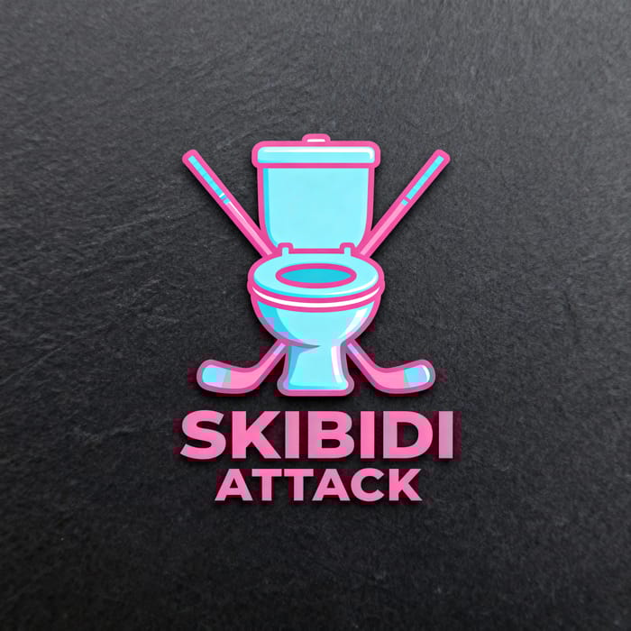 Skibidi Attack Hockey Team Logo Design Skibidi Attack Hockey Team Logo Design