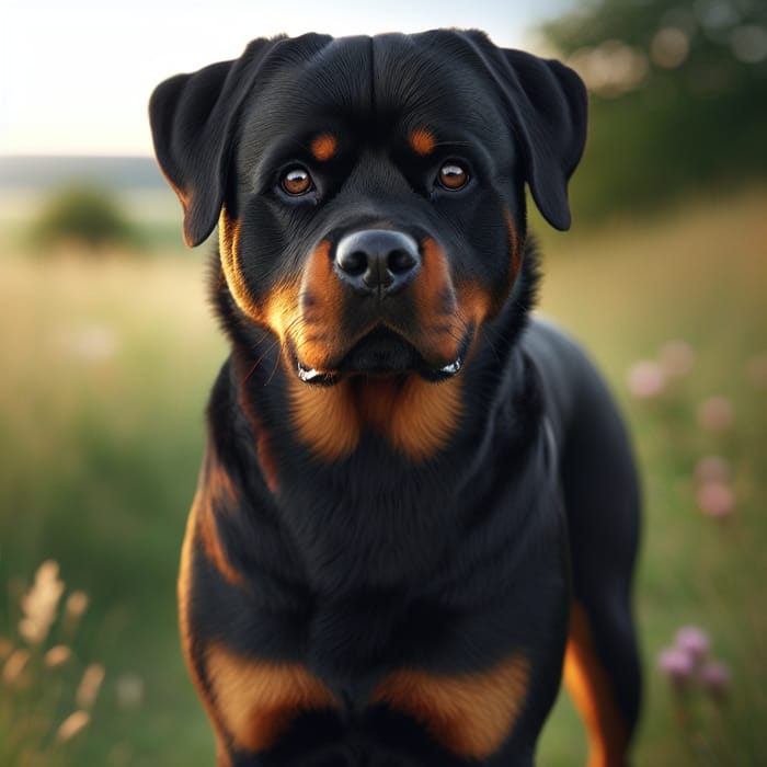 German Rottweiler Breed | Robust Build, Black Coat & Rust Markings