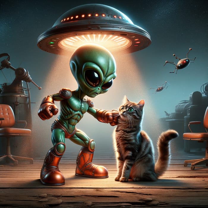 Martian Hitting a Cat – A Bizarre Encounter