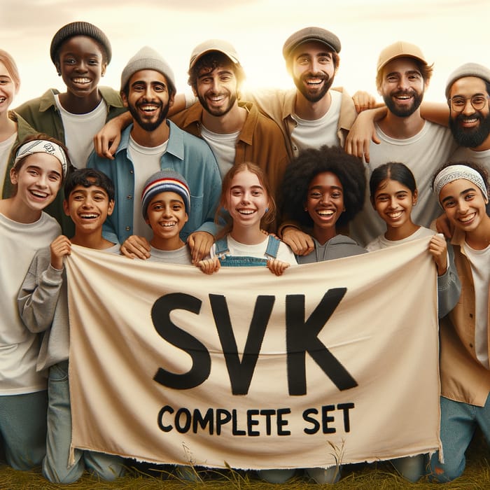 Team of Boys and Girls Radiating Joy with SVK Complete Set