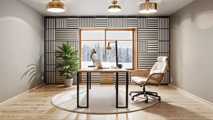 Cozy Scandinavian Podcast Studio Design Inspiration