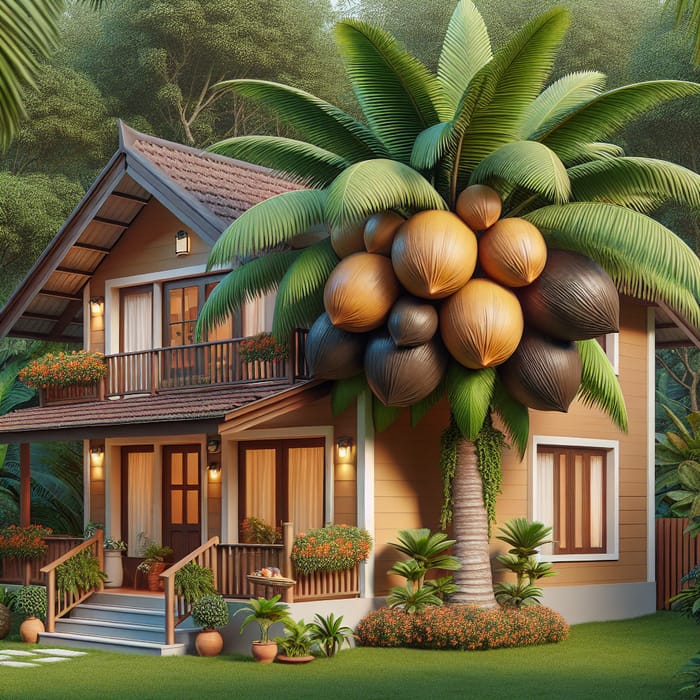Charming House with Black Coconuts and Lush Backyard Charming House with Black Coconuts and Lush Backyard