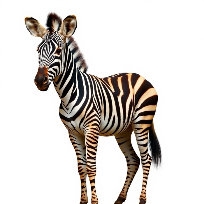 Stunning Portrait of a Muscular Zebra