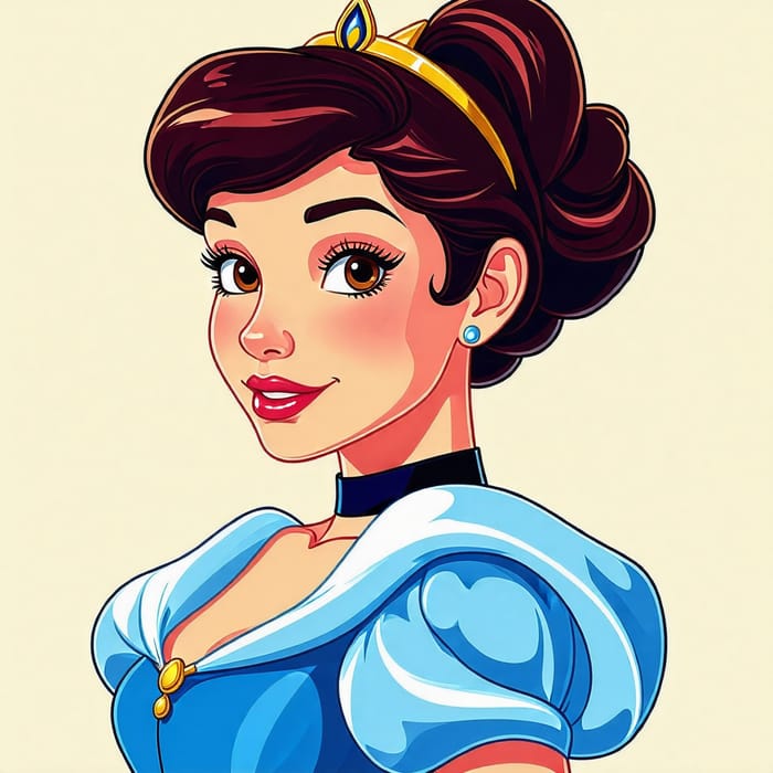 2D Pixel Art of Cinderella