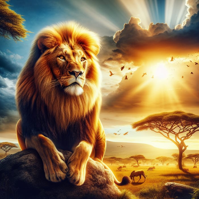 Majestic Lion: King of the Jungle