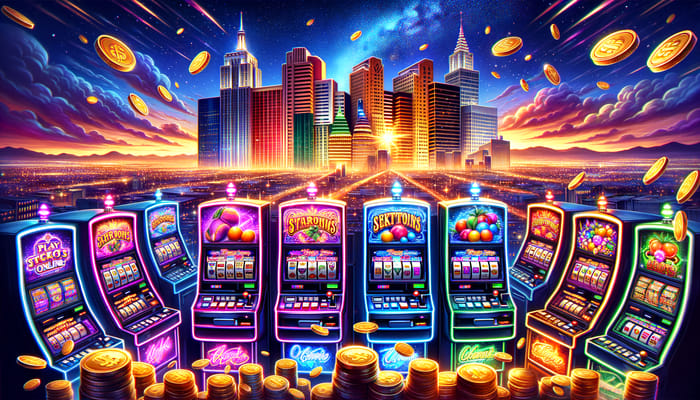 Exciting Free Online Slots in Glitzy Neon Cityscape - Play Now!