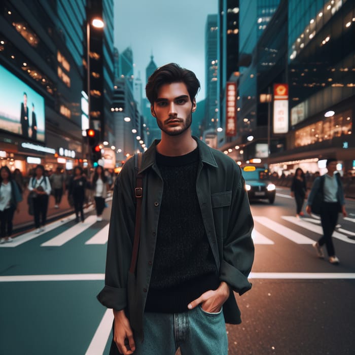 Vibrant City at Night | Urban Fashion Street Style Photography