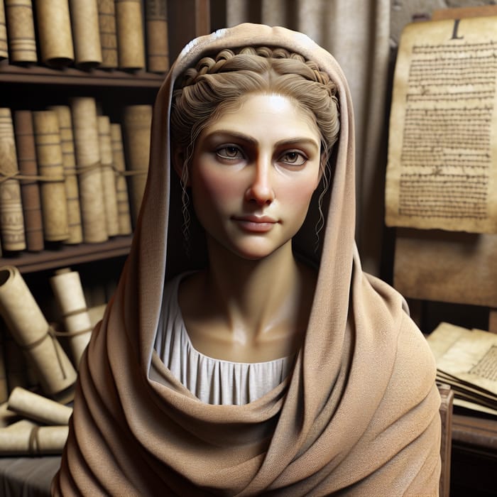 Realistic Portrait of Hypatia of Alexandria