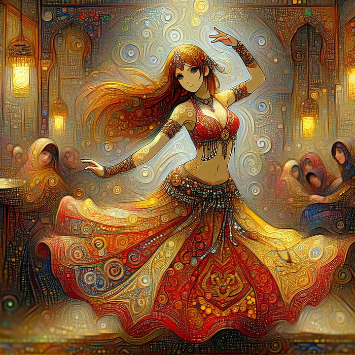 Enchanting Nina Williams Arabian Belly Dancer Artwork