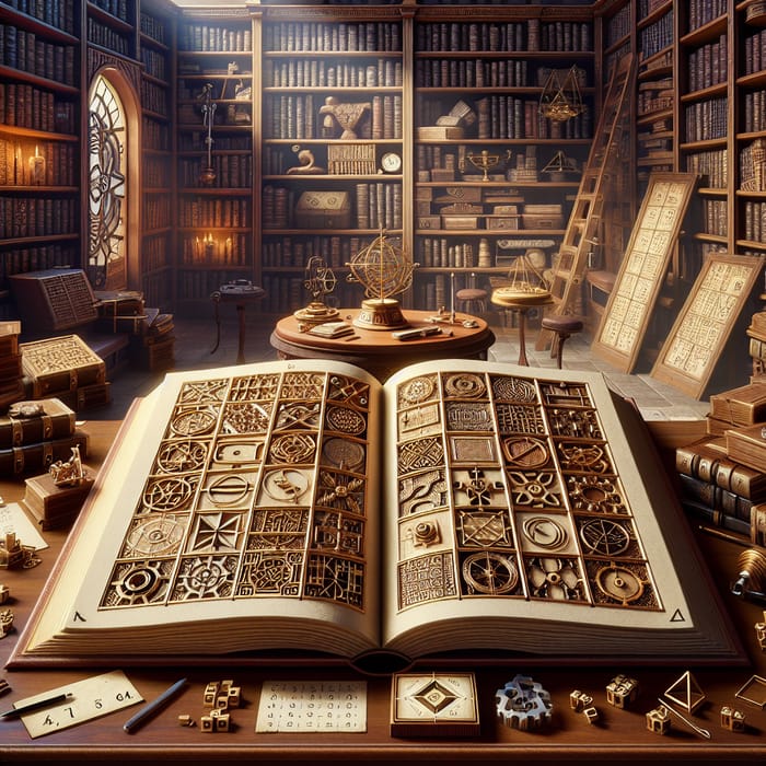 Mathematical Adventure: Riddles in an Ancient Library - Aventura Matemática