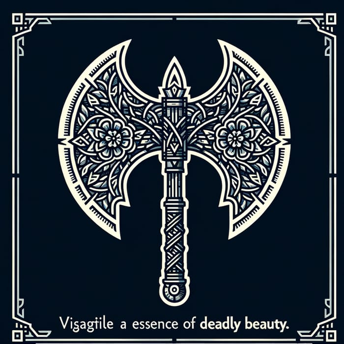 2-Bladed Battle Axe - Meticulously Crafted Deadly Beauty