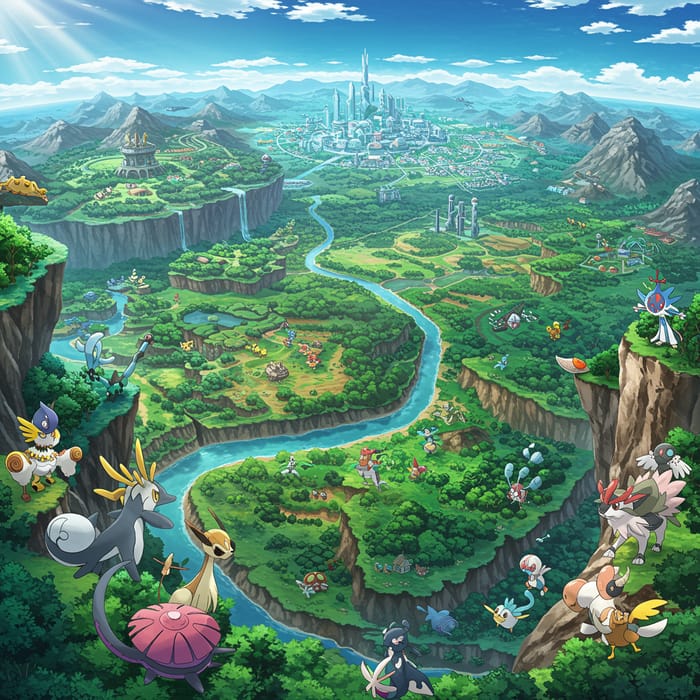 Explore the Pokémon World Landscape