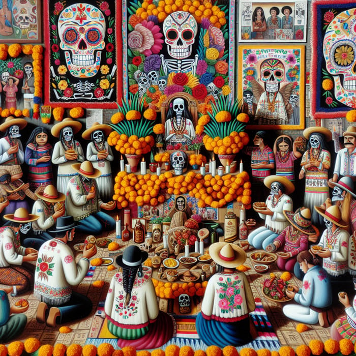 Yaqui Cultural Celebration: Day of the Dead Scene