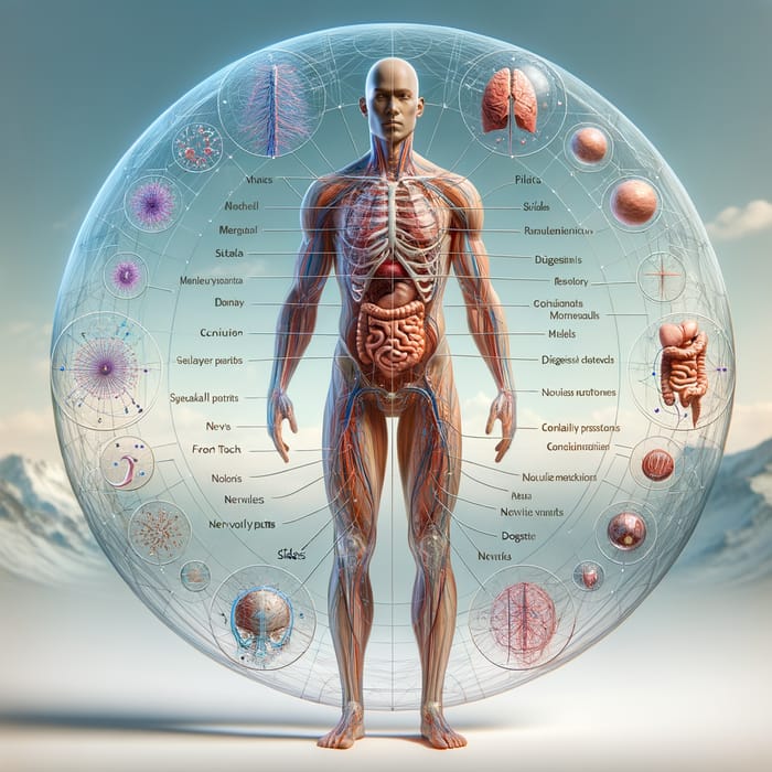 360-Degree View of the Human Body Anatomy