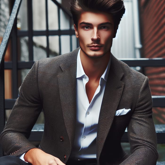 Elegant Young Man Fashion Style