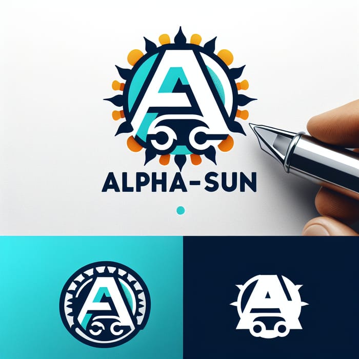 Custom Electric Vehicle Logo Design Inspired by Alpha-sun Innovations