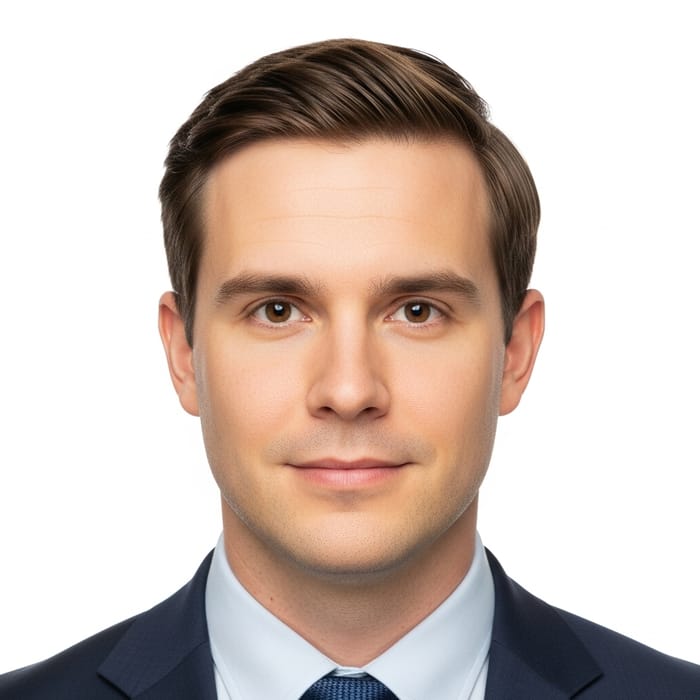 Professional Passport Photo of Unknown Individual Professional Passport Photo of Unknown Individual