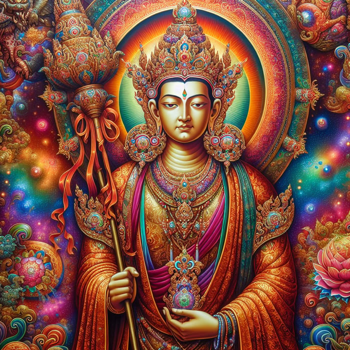 Vibrant Depiction of Jai Khatu Shyam Ji | Spiritual Symbolism