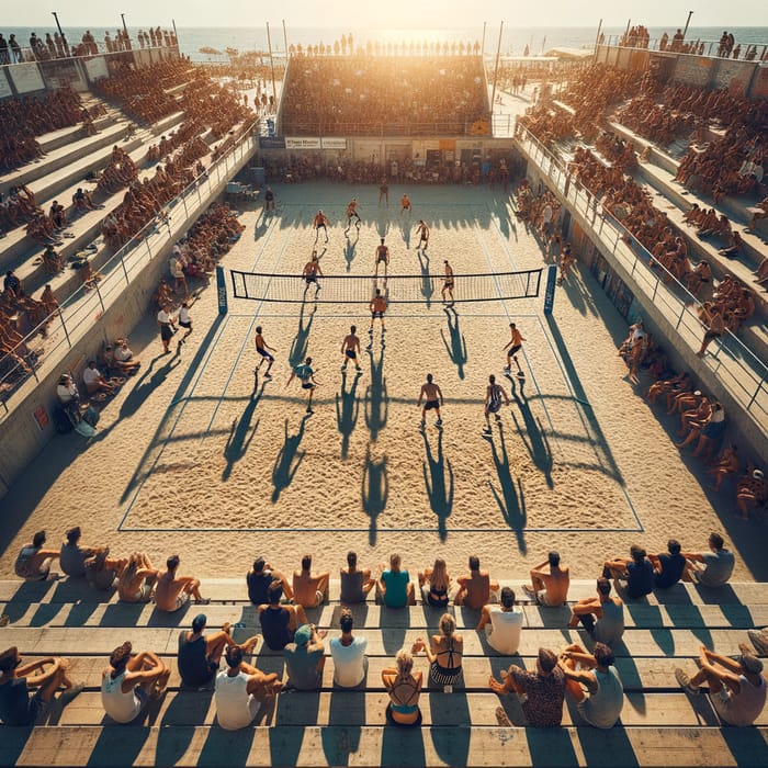 Volleyball Action at Thessaly, Greece