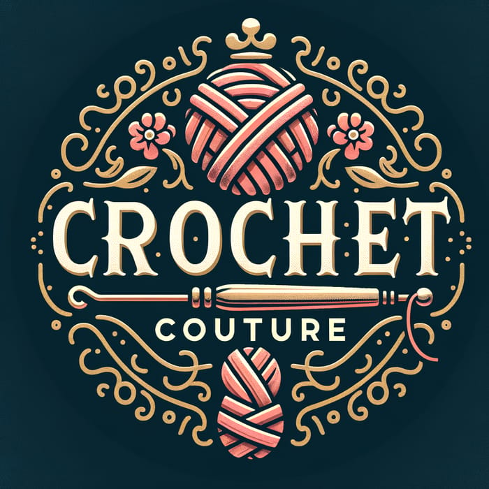 Classy Crochet Couture Logo Design | Elegant, Vintage, Modern