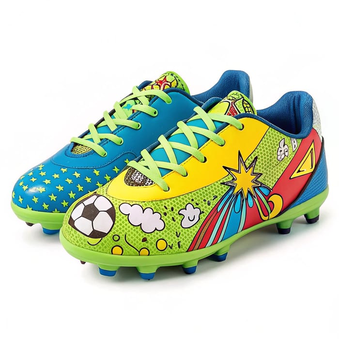 Colorful Football Boots Design for Kids