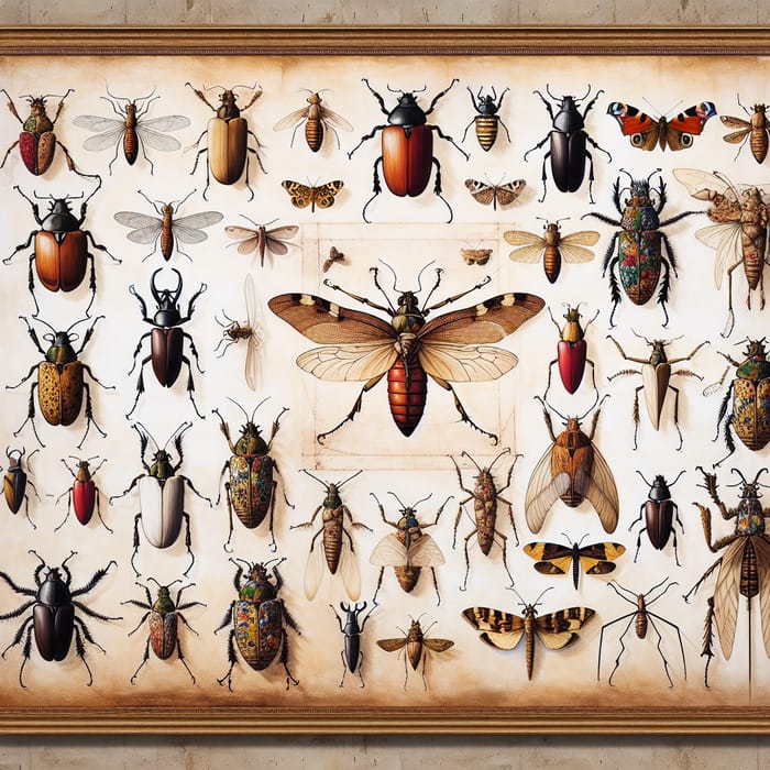 Insects Reimagined as Leonardo's Masterpiece