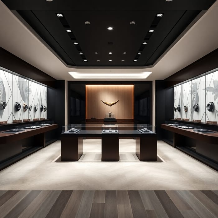 Luxury Modern Watch Store - Clean Aesthetic Design