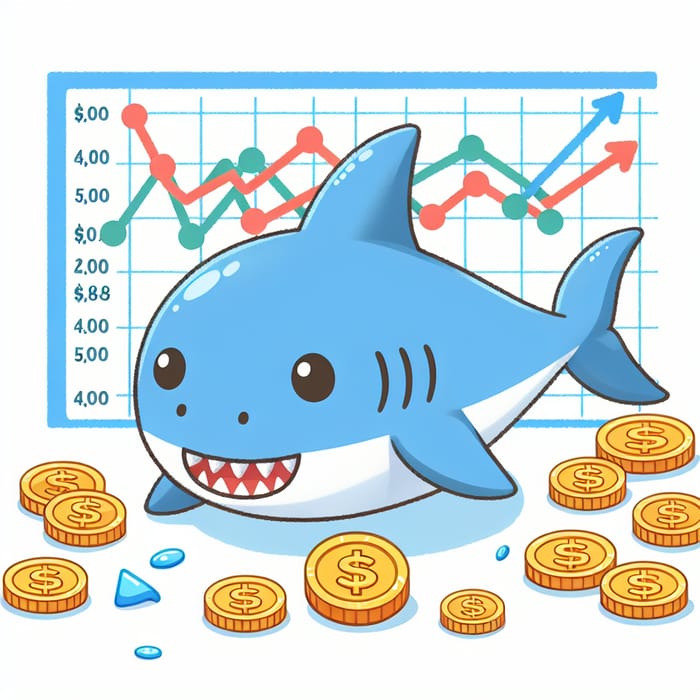 Smiling Shark with TON Coins | Market Insights