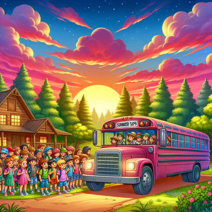 Lush Sunrise Bus Pick-up: Summer Camp Memories