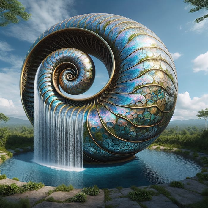 Snail Shell Water Inlet Tank Design | Tranquil Beauty