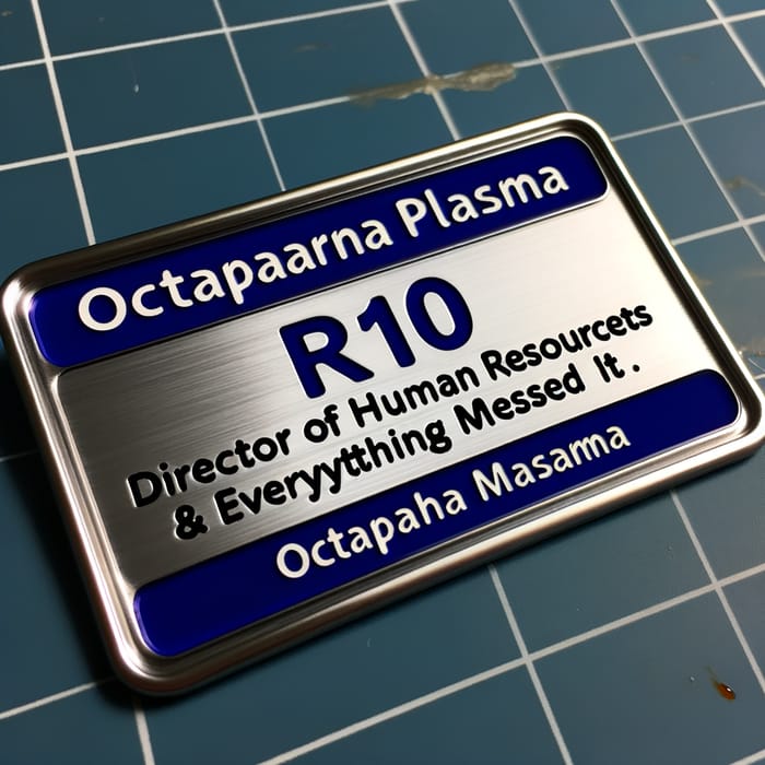 Octapharma Plasma R10 Director of HR Name Tag Octapharma Plasma R10 Director of HR Name Tag