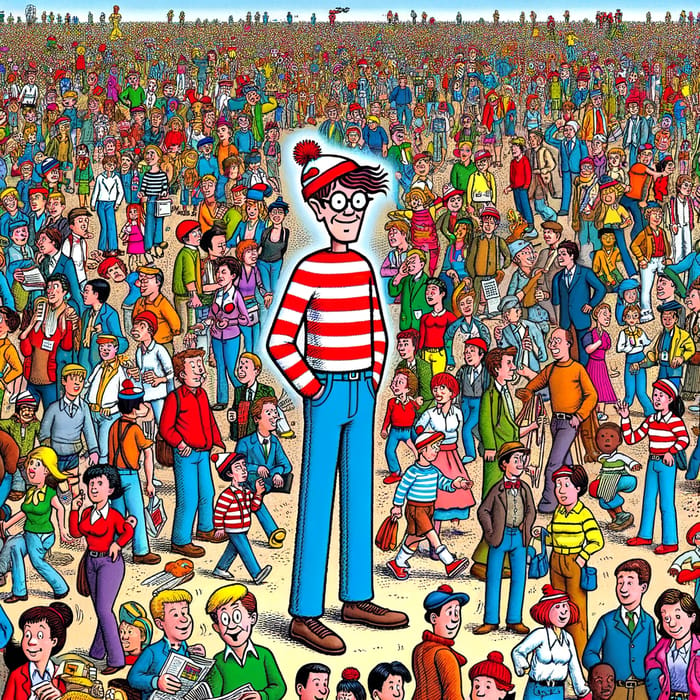 Whimsical 'Where's Waldo' Style Images | Detailed & Colorful Illustrations