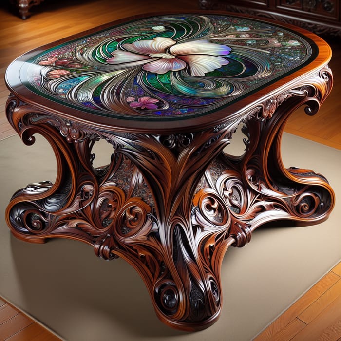 Art Nouveau Coffee Table - Elegant Design